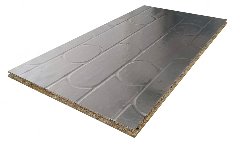 Prowarm Profloor Pre-Routed Foil Faced Chipboard, 16mm Pipe