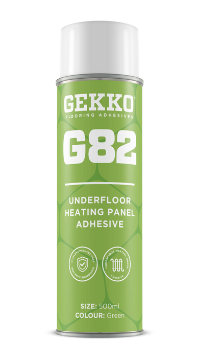 Gekko G82 Underfloor Heating Spray Adhesive (Green) - 500ml