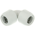 Hep2O Keyed Equal Elbow 90 Degree White 28mm HD5/28W Pack of 5