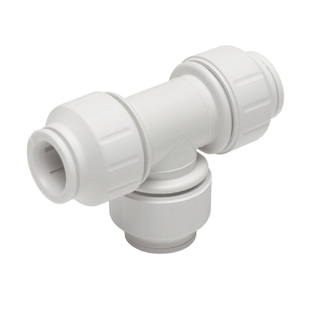 JG Speedfit Equal Tee Pushfit 15mm White PEM0215W PEM0215W-L Pack of 5
