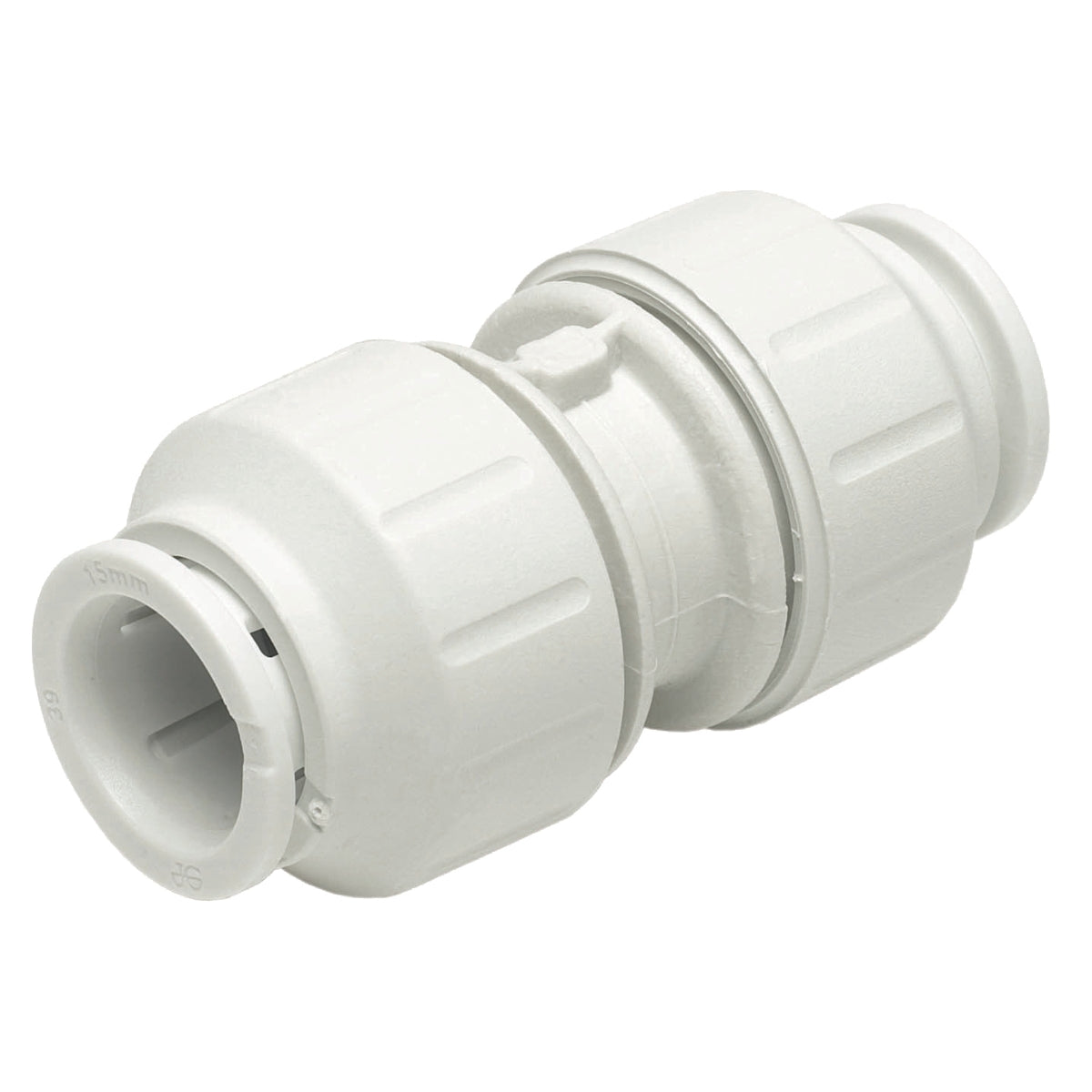 JG Speedfit Straight Connector Pushfit 15mm White PEM0415W-L Pack of 10