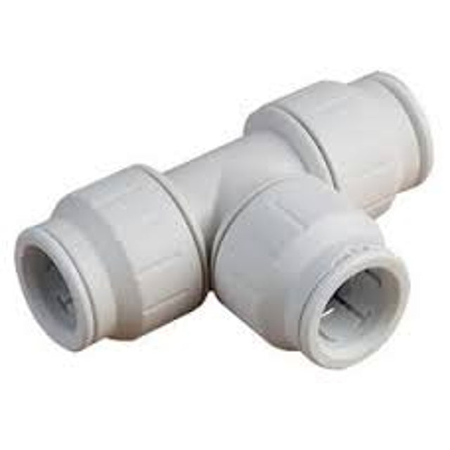 JG Speedfit Equal Tee Pushfit 22mm White PEM0222W PEM0222W-L Pack of 5