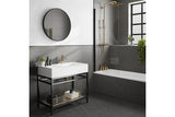 Cawood Dark Matt Porcelain Wall & Floor Tile 600mm X 600mm X 9mm - Pack Of 4 - Covers 1.44m2