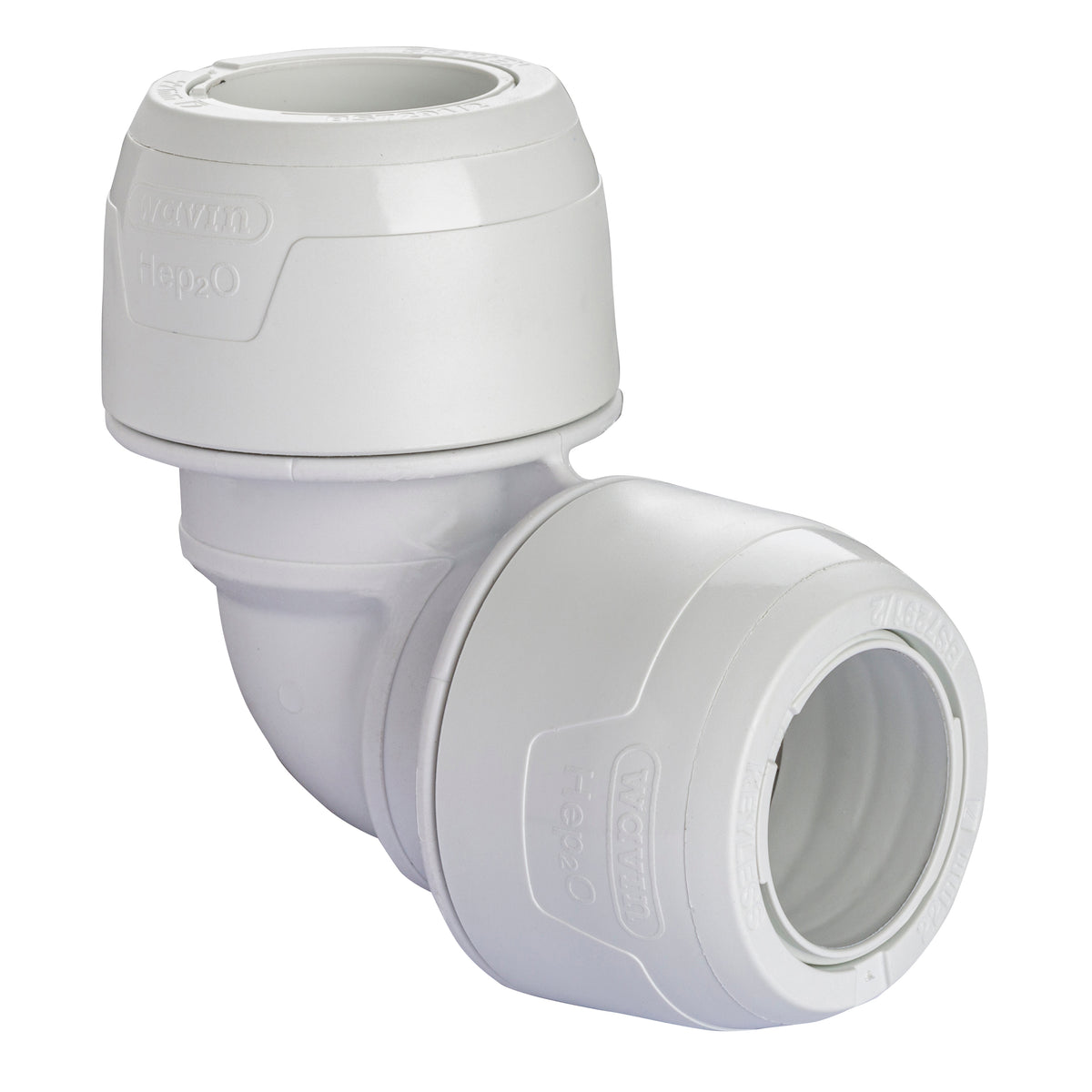 Hep2O Keyless Elbow 90 22mm White Plastic Plumbing Fitting KL5-22 Pack of 10