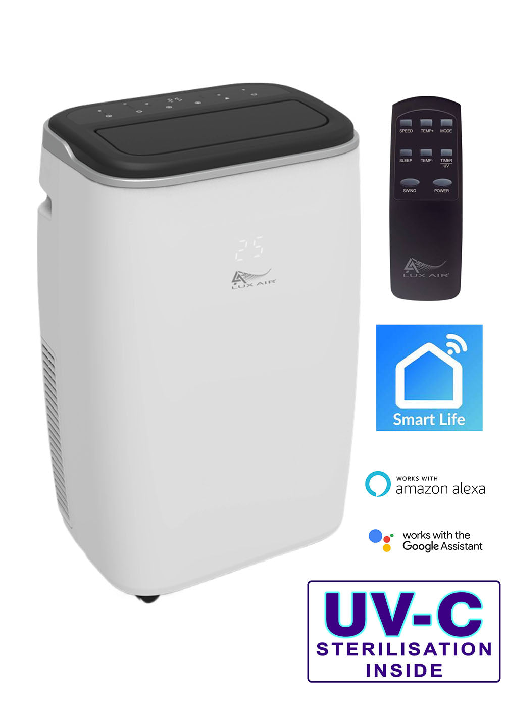 Air Conditioning Centre 12000BTU / 3.5kW Heat & Cool Portable Air Conditioning Unit c/w 1.5m Exhaust Hose KYR-35GW/LUX