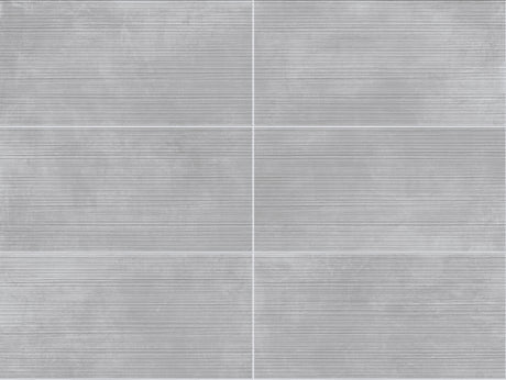 Linton Ash Waves Decor Glazed Porcelain Wall & Floor Tile 300mm X 600mm X 9mm - Pack Of 7 - Covers 1.25m2