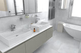Linton White Glazed Porcelain Wall And Floor Tile 300mm X 600mm X 9mm - Pack Of 7 - Covers 1.25m2