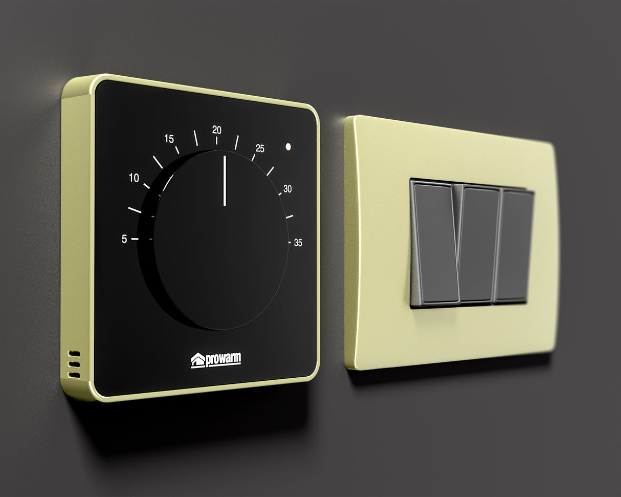 Prowarm Touch IQ M Series - Black Dial Thermostat