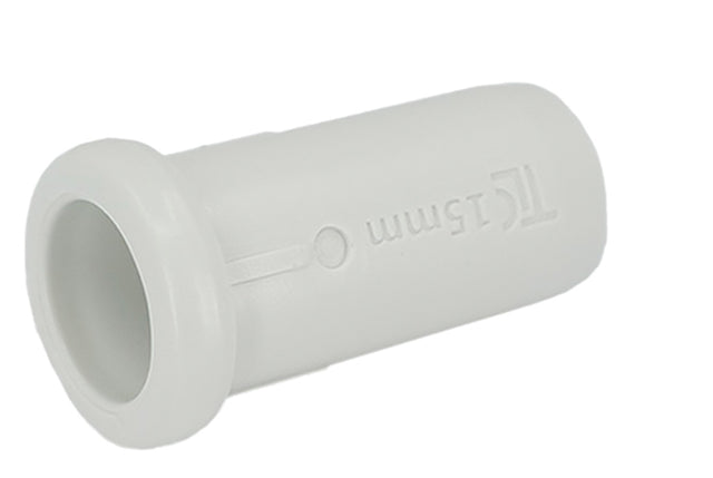 Plumbright 15mm Tube Pipe Support White plastic