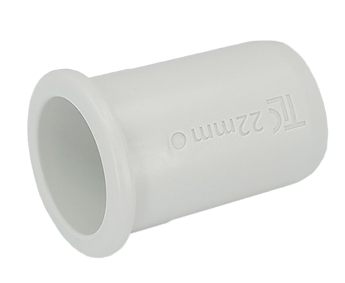 Plumbright 22mm Tube Pipe Support White plastic