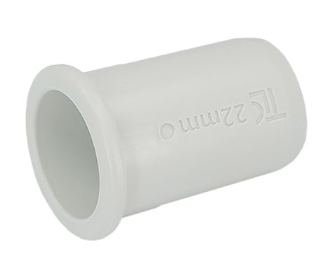 Plumbright 22mm Tube Pipe Support White plastic