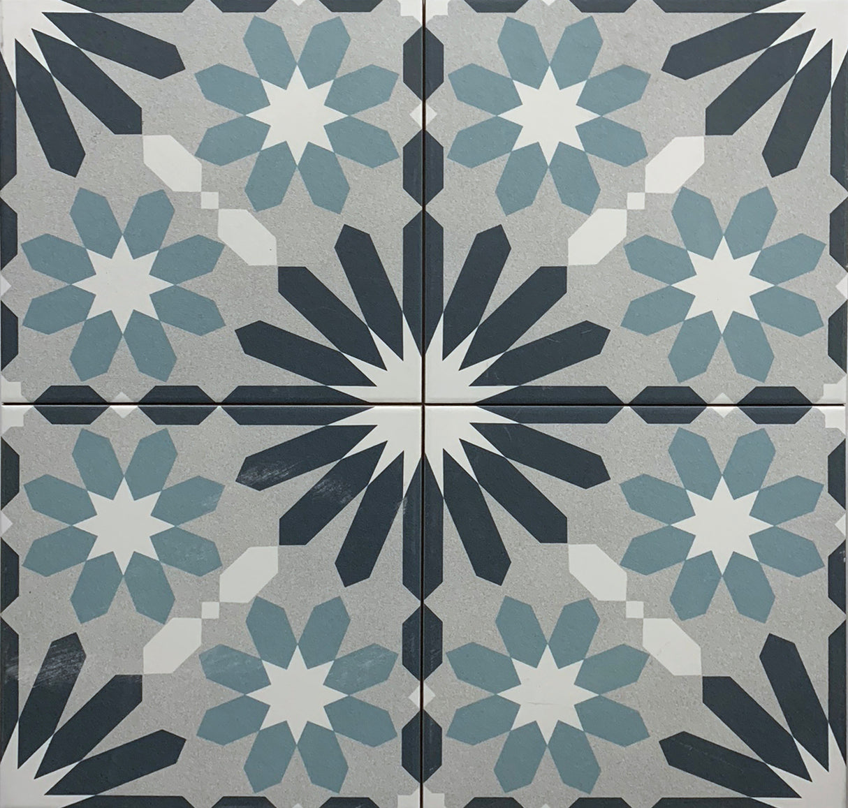 Gabriella Patterned Glazed Ceramic Wall & Floor Tile 250mm X 250mm X 8.7mm - Pack Of 16 - Covers 1m2