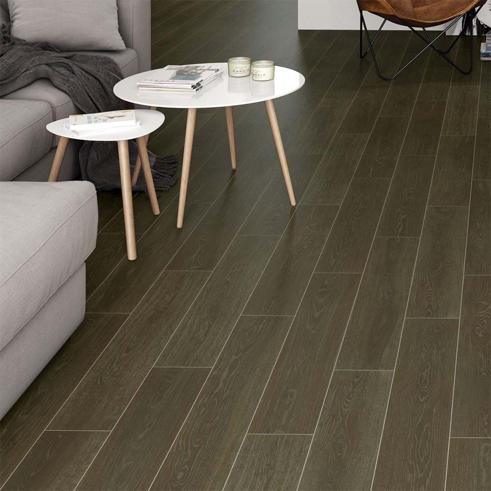 Methley Walnut Porcelain Wall & Floor Tile 150mm X 900mm X 9mm - Pack of 9 - Covers 1.22m2