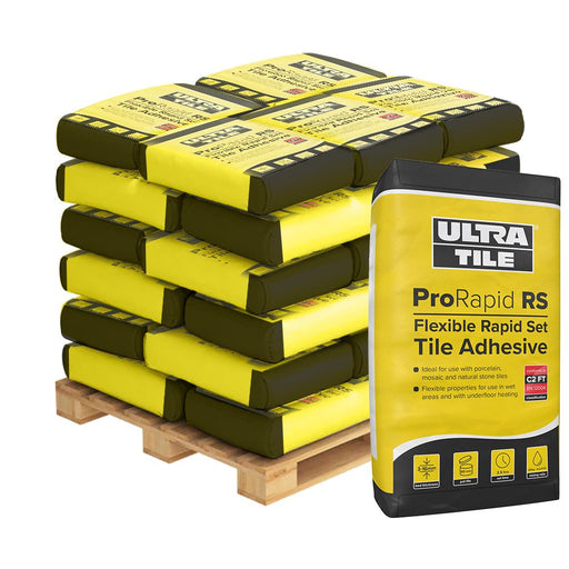 UltraTile ProRapidRS Tile Adhesive - Flexible Rapid Setting - Pallet 54 Bags