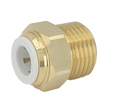 Plumbright 10mm x 1/2" BSP Brass Male Connector DZR
