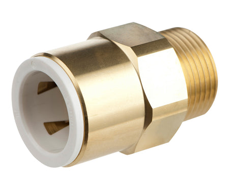 Plumbright 22mm x 3/4" BSP Brass Male Connector DZR