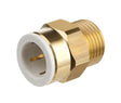 Plumbright 15mm x 1/2" BSP Brass Male Connector DZR