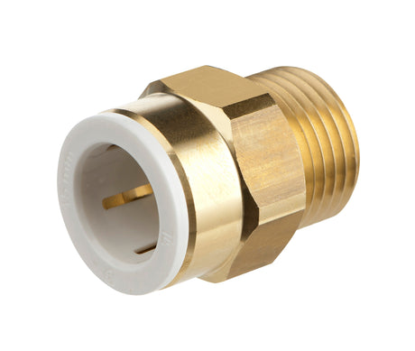 Plumbright 15mm x 1/2" BSP Brass Male Connector DZR