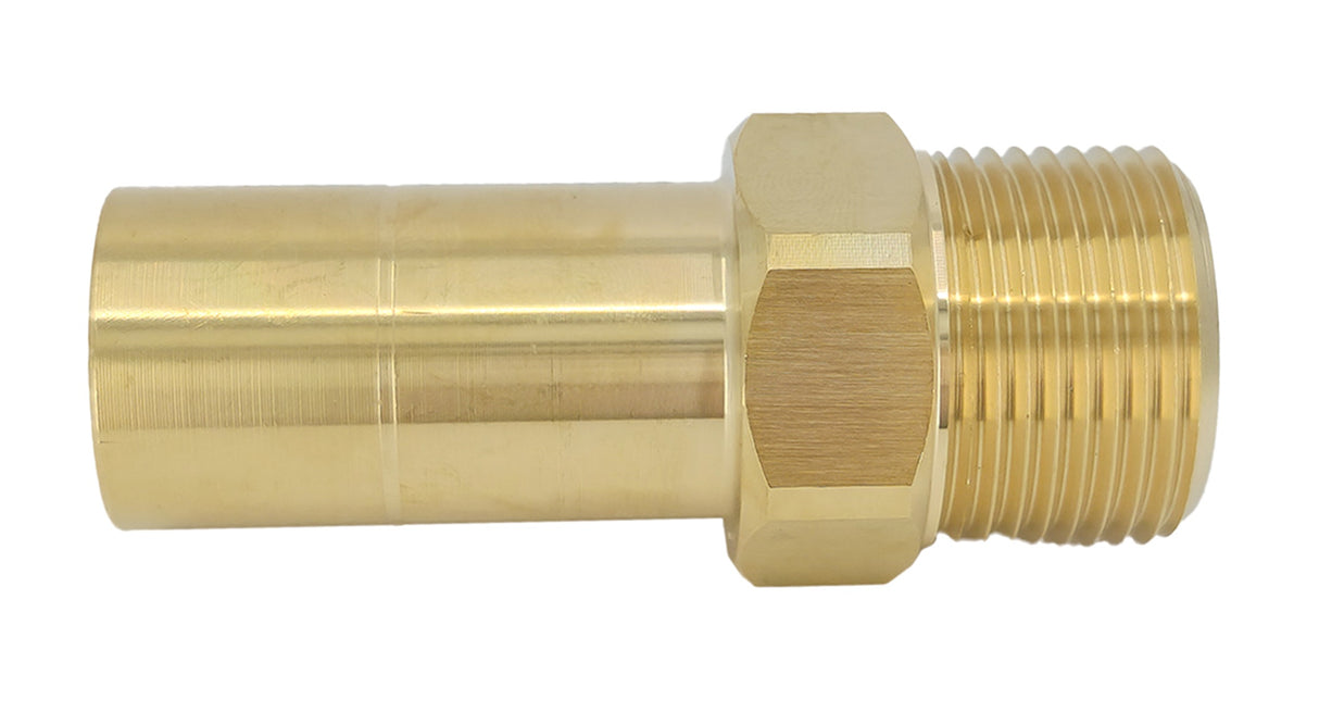 Plumbright 22mm x 3/4" BSP Brass Male Stem Adaptor DZR