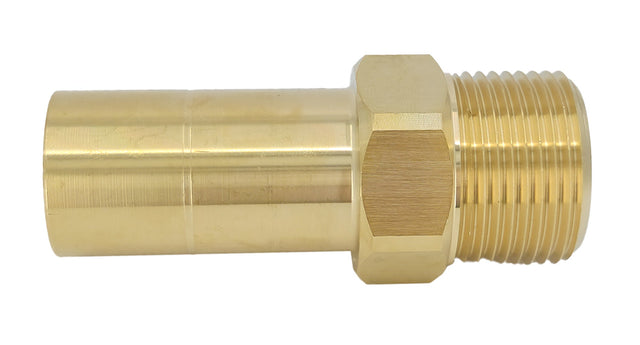 Plumbright 22mm x 3/4" BSP Brass Male Stem Adaptor DZR