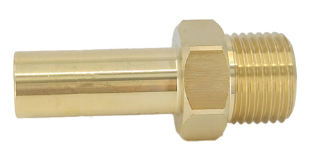 Plumbright 15mm x 1/2" BSP Brass Male Stem Adaptor DZR