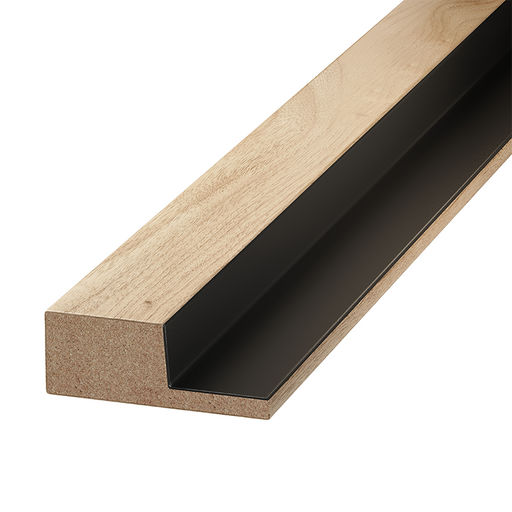 ProWarm Slatted Wood Wall Panel End Cap (Tongued)