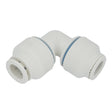 Plumbright 10mm Equal Elbow White plastic