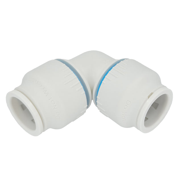 Plumbright 22mm Equal Elbow White plastic