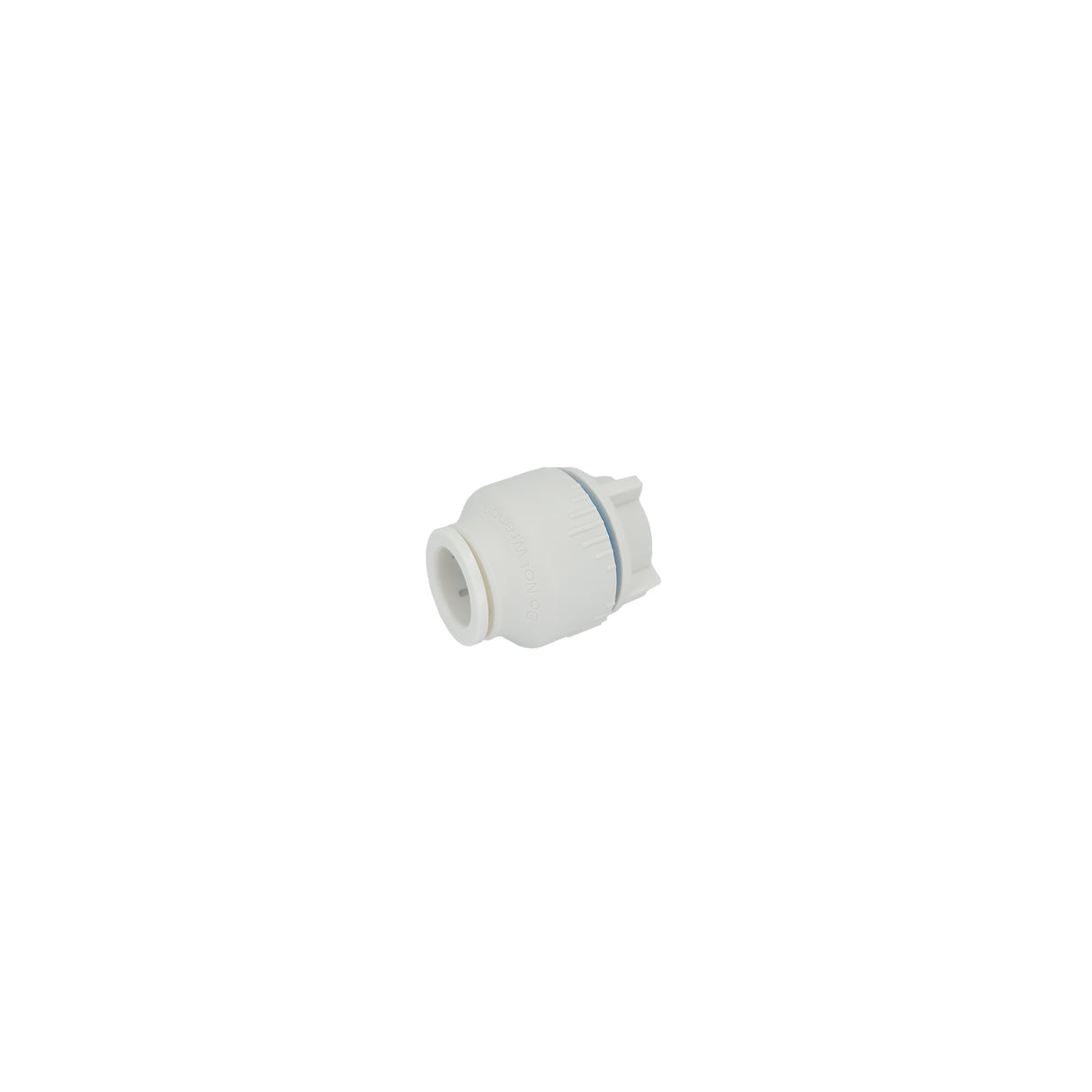 Plumbright White Plastic Push-Fit 15mm Stop End 10 Pack
