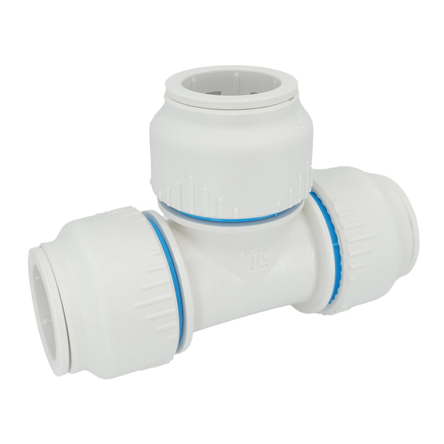 Plumbright 28mm Equal Tee White plastic