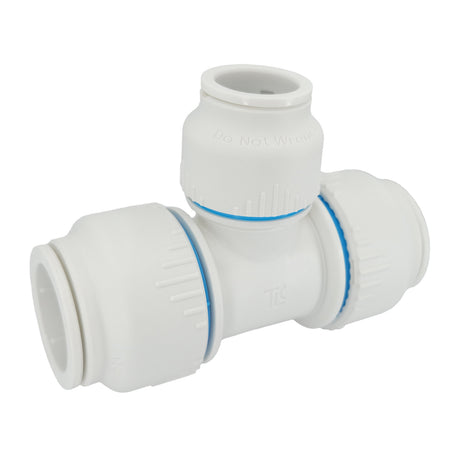 Plumbright 28 x 28 x 22mm Reducing Tee White plastic