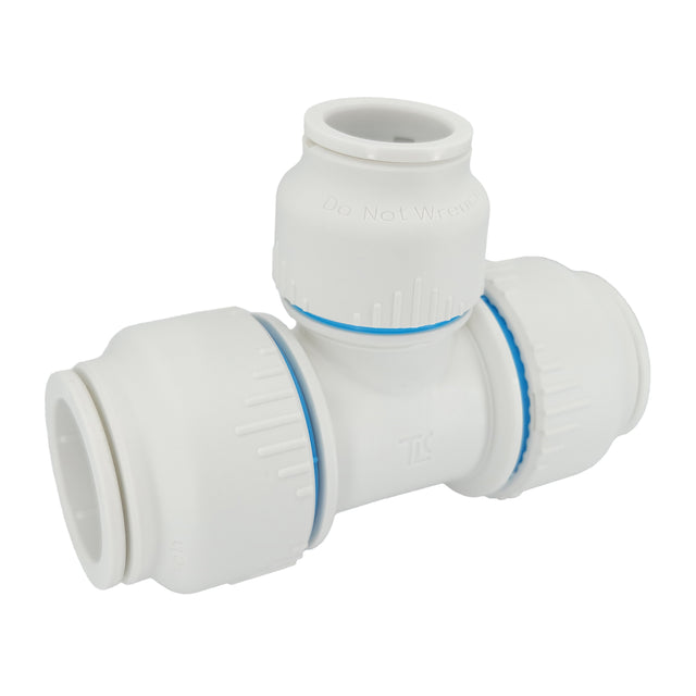 Plumbright 28 x 28 x 22mm Reducing Tee White plastic