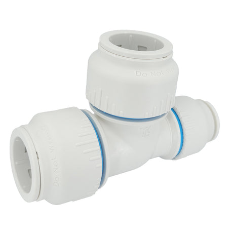 Plumbright 28 x 22 x 28mm Reducing Tee White plastic