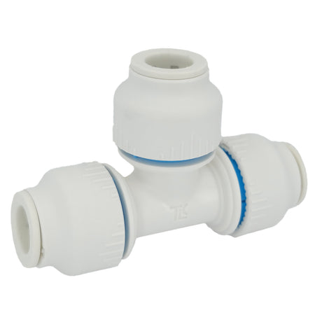 Plumbright 10mm Equal Tee White plastic