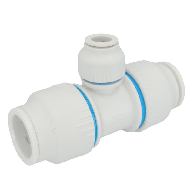 Plumbright 22 x 22 x 10mm Reducing Tee White plastic