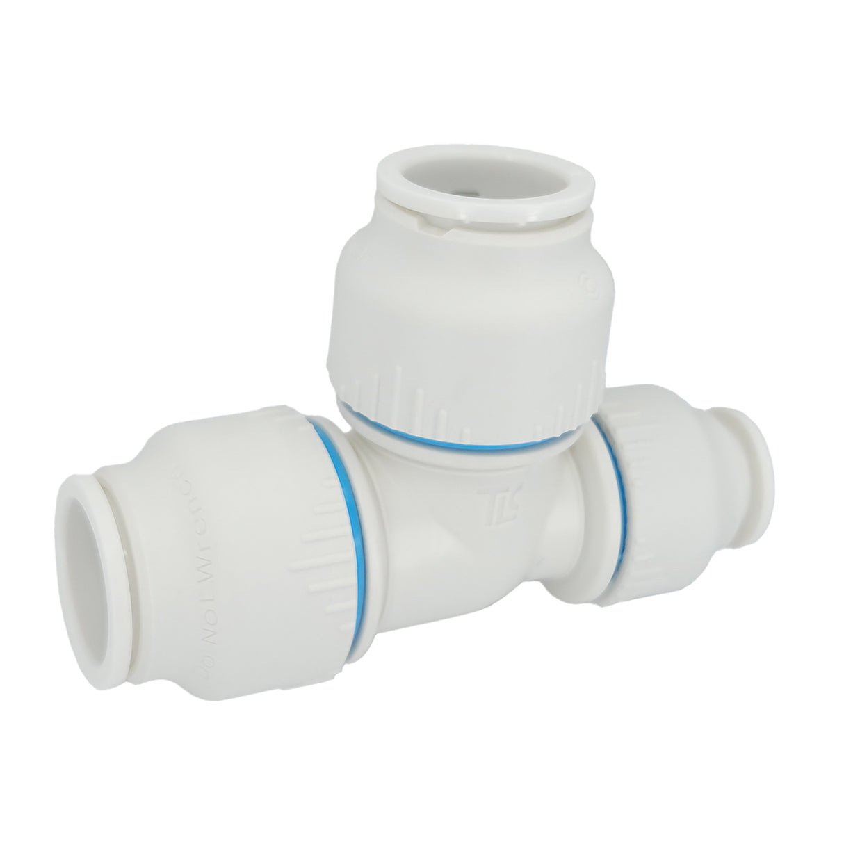 Plumbright 22 x 15 x 22mm Reducing Tee White plastic