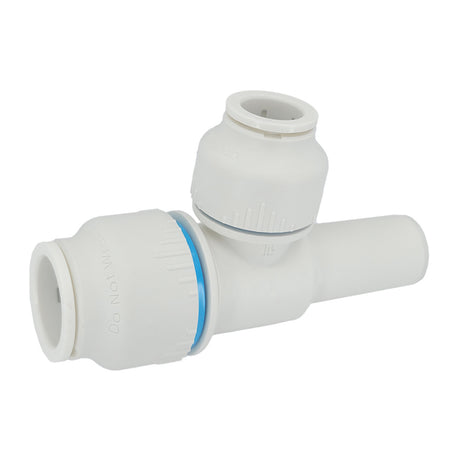 Plumbright 22 x 22 x 15mm Tube Tee Union White plastic