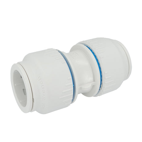 Plumbright 28mm Straight Coupler White plastic