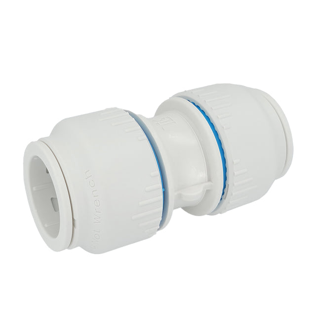 Plumbright 28mm Straight Coupler White plastic