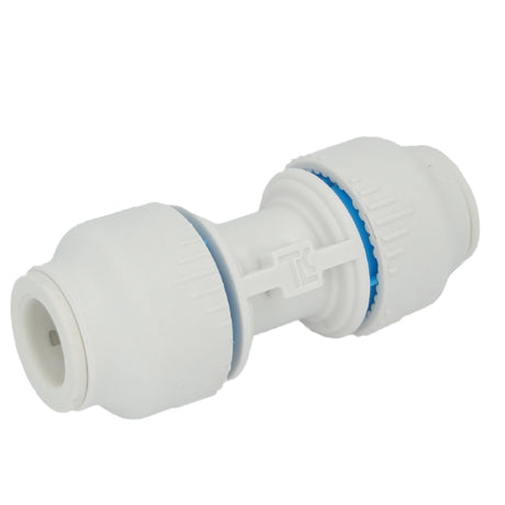 Plumbright 10mm Straight Coupler White plastic