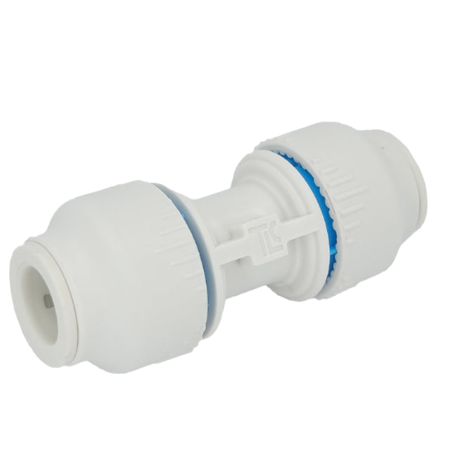 Plumbright 10mm Straight Coupler White plastic