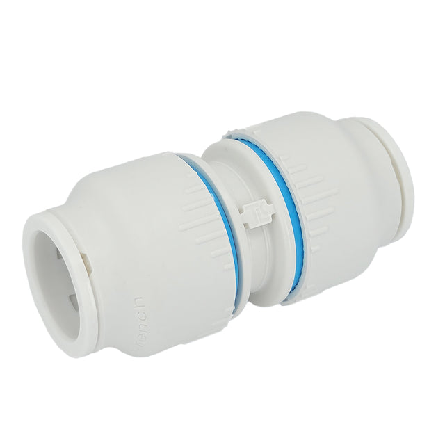 Plumbright 22mm Straight Coupler White plastic