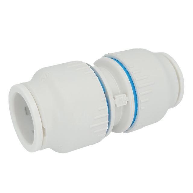 Plumbright 15mm Straight Coupler White plastic