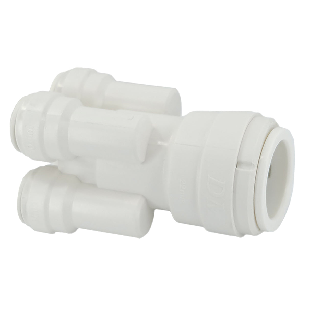 Plumbright 22mm x 10mm 4 -Way Manifold White plastic