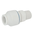 Plumbright 15mm x 1/2" BSPT Male Connector White plastic
