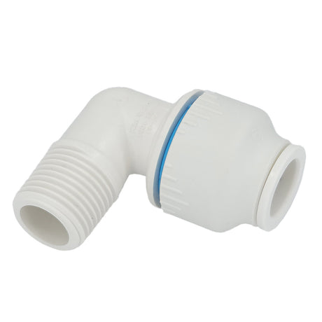 Plumbright 15mm x 1/2" BSPT Male Elbow White plastic