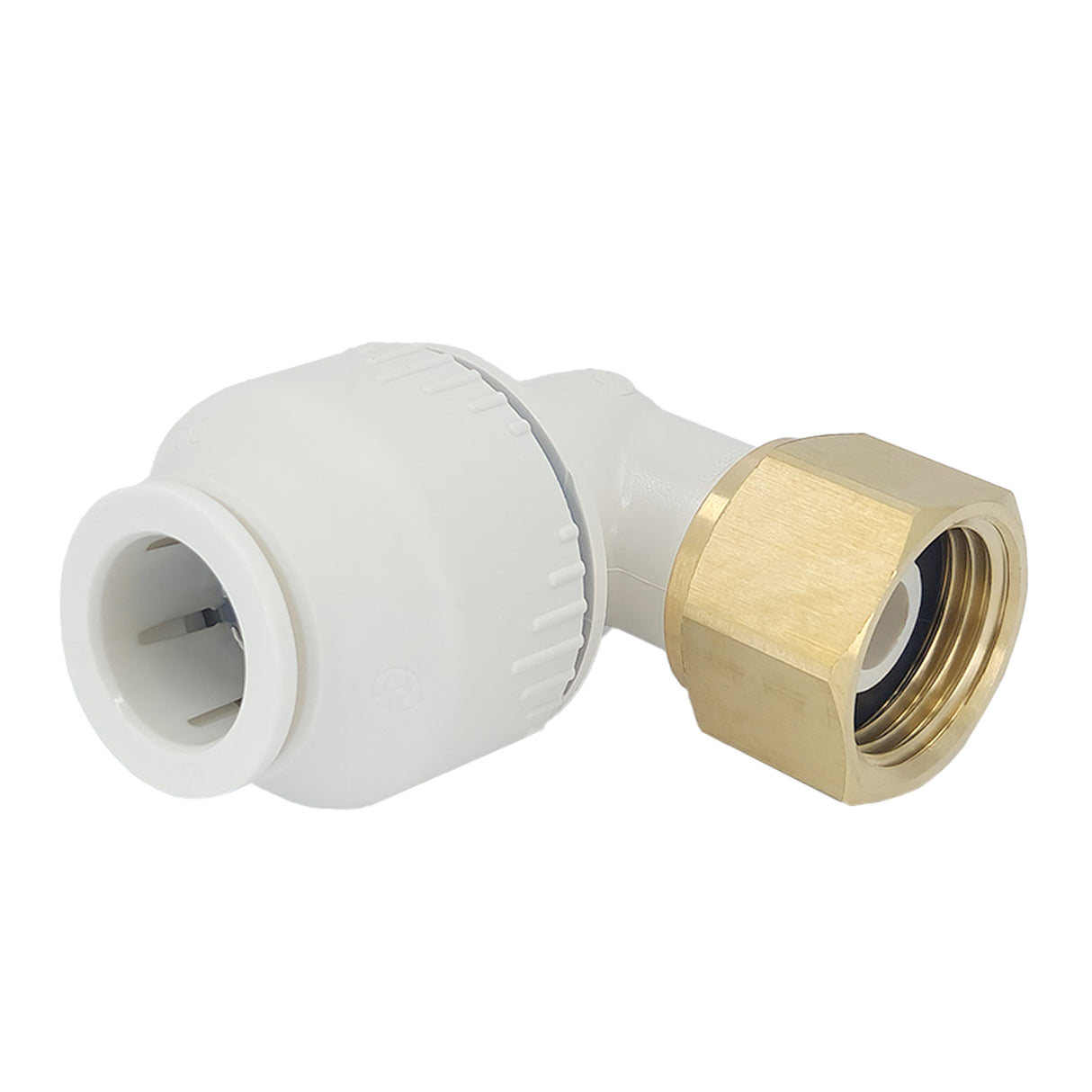 Plumbright 15mm x 1/2" BSP Tap Swivel Elbow Union Brass Nut