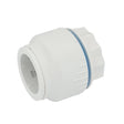 Plumbright 28mm Stop End White plastic