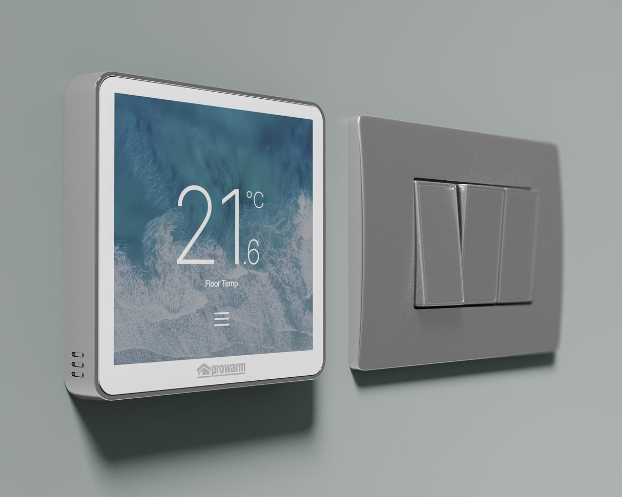ProWarm Touch IQ ST Series - White Touchscreen Thermostat