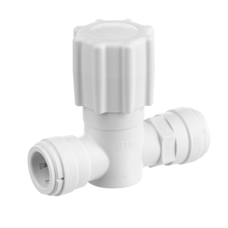 Plumbright Stop Cock 22mm White White plastic